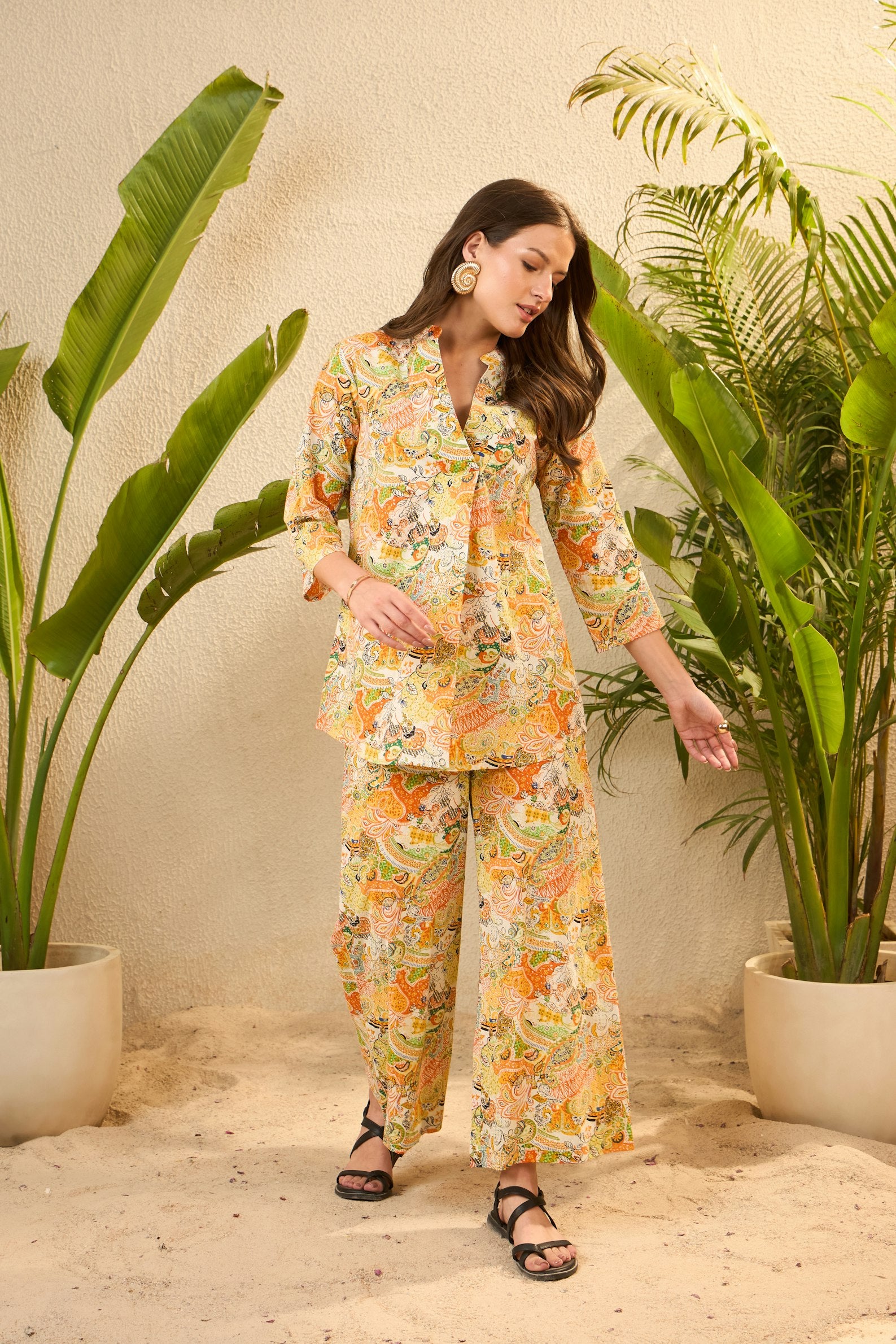 Summer Outfit — Yellow Floral