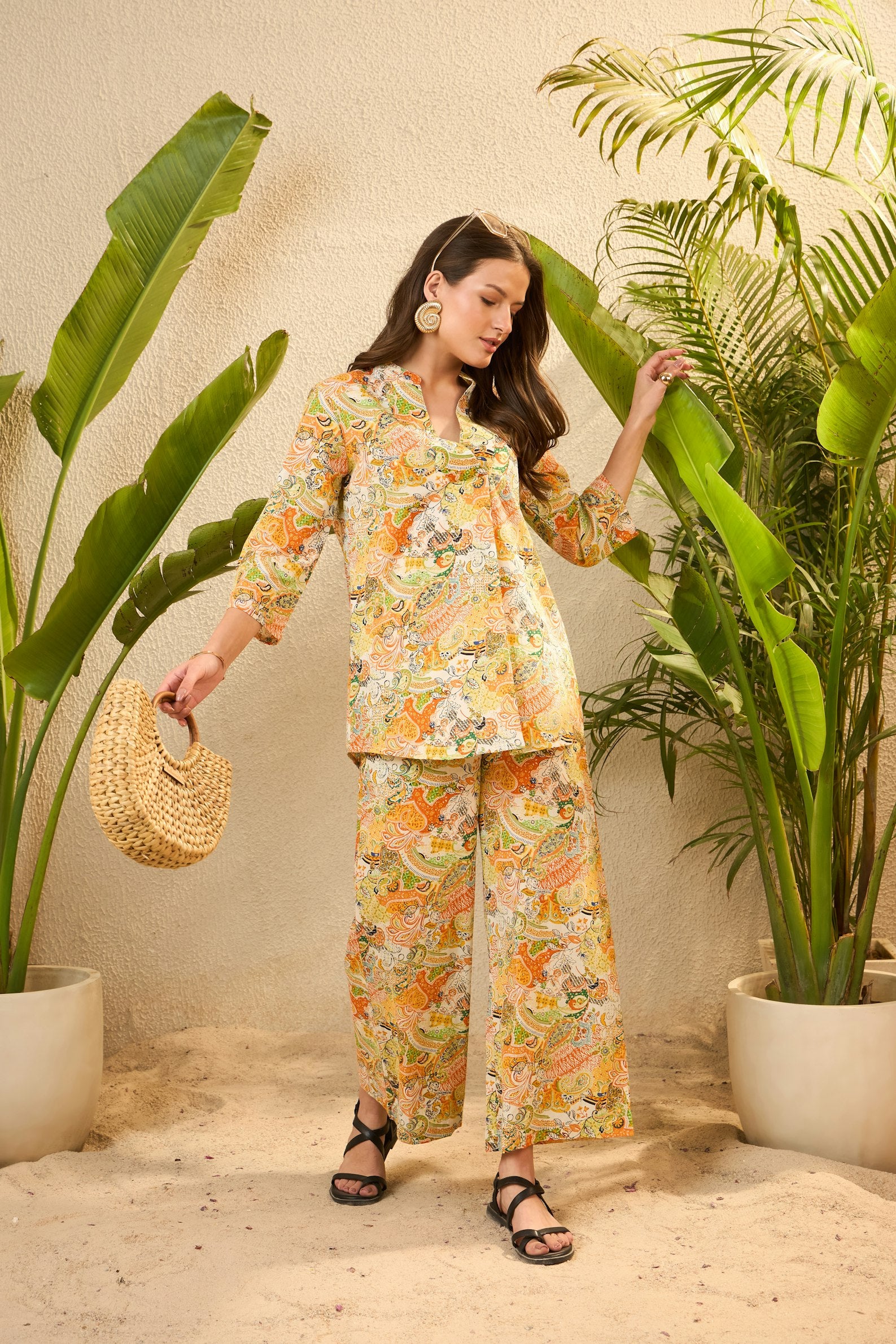 Summer Outfit — Yellow Floral